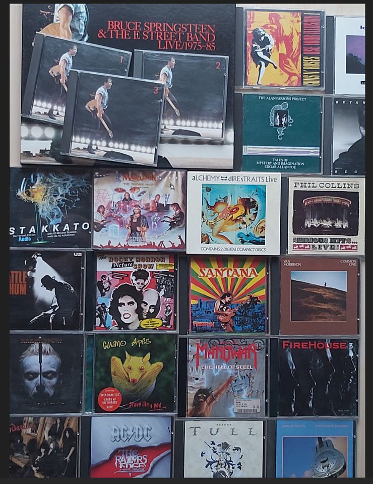 CD-Sammlung, 123 Stück, Rock+Pop+Hardrock, ab 70er in Bönnigheim