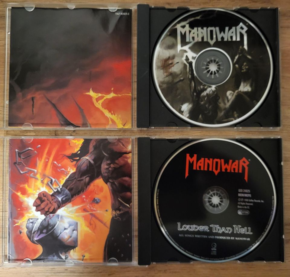 Manowar - 4 CD Sammlung lt. Fotos in Osterhofen