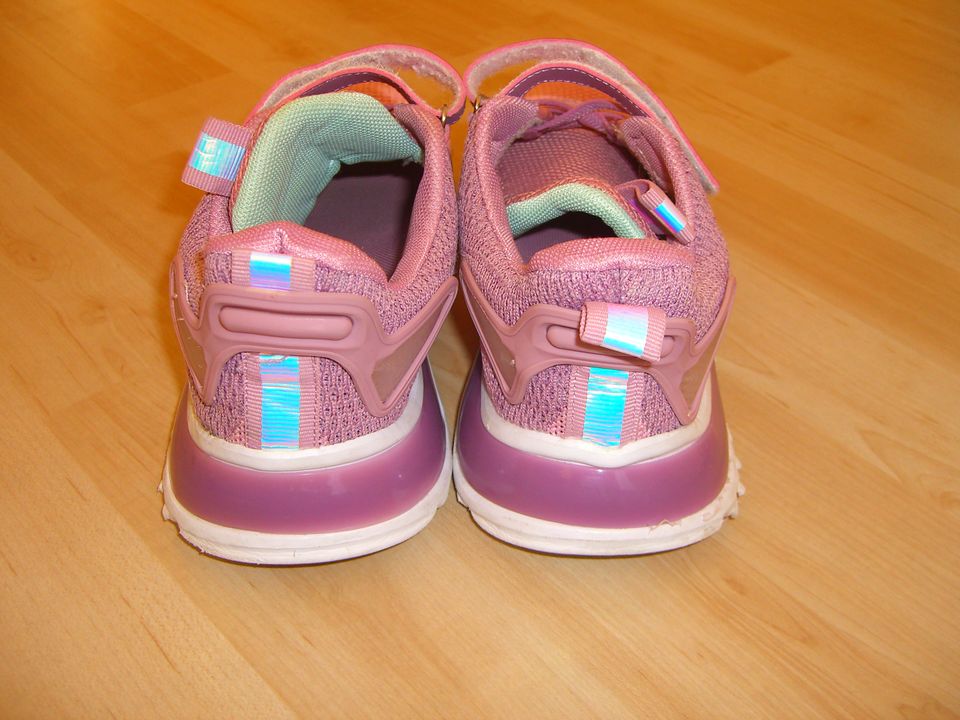 Mädchen Sneaker Gr.34 rosalila Halbschuhe Klettverschluss Schuhe in Kaufbeuren