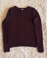 Pullover mit Zopfstrickmuster dunkelrot/weinrot/bordeaux Pimkie Bayern - Geiselhöring Vorschau