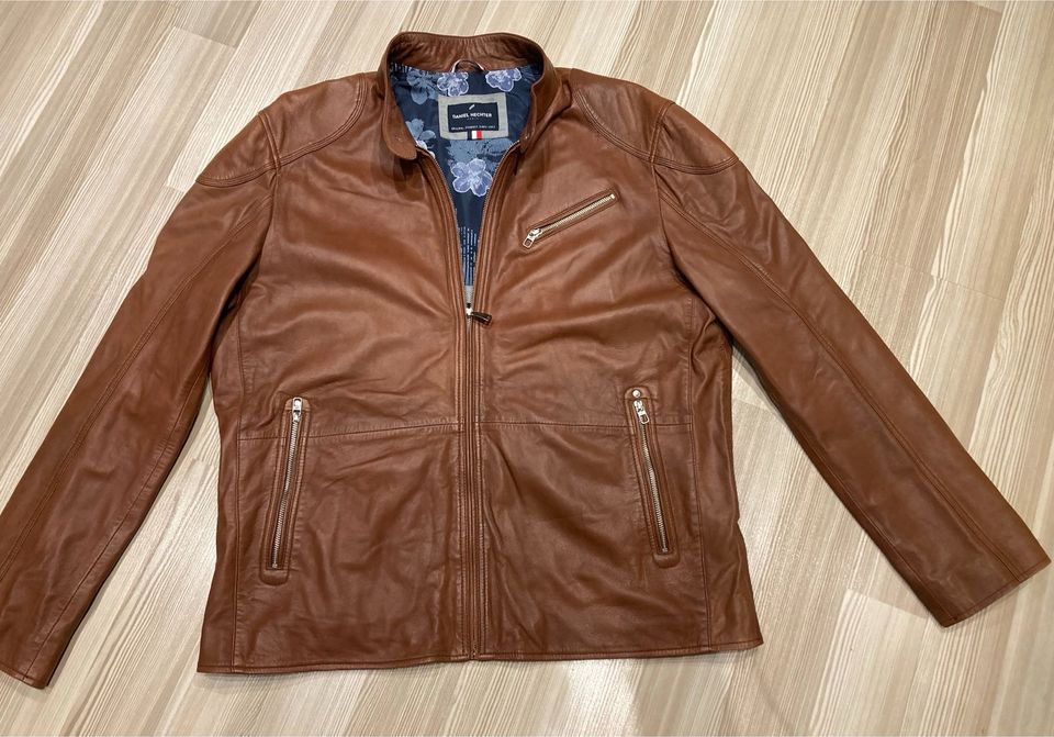 *NEU* Daniel Hechter Herren Lammnappa Lederjacke Gr.58,Biker Stil in Langenfeld