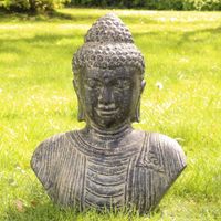 Buddha Büste Steinfigur Gartenfigur Deko aus Stein 40 cm Bochum - Bochum-Wattenscheid Vorschau