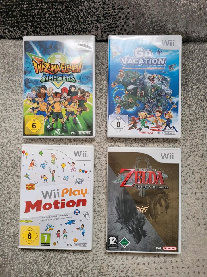 Wii Spiele, Legend of Zelda Twilight princess, Inazuma eleven et. in Gaggenau