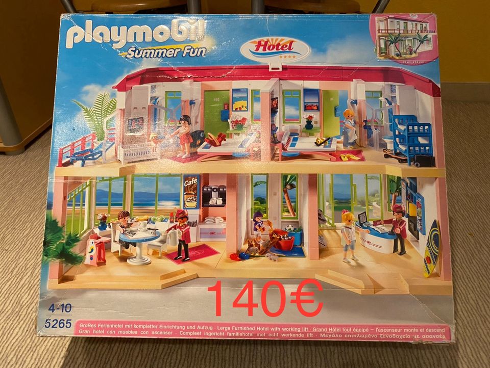 Playmobil 5265 Hotel Suite Bungalow 5-stöckig mit viel Zubehör in Sulzberg