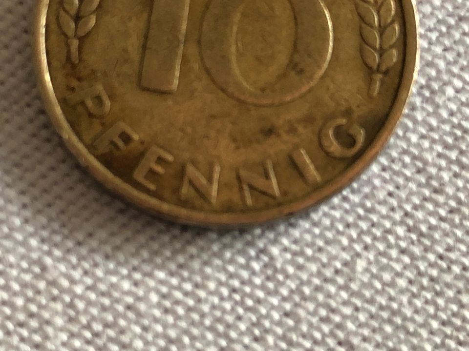 10 Pfennig Münze 1949 D Bank Deutscher Länder selten Rarität Coin in Detmold