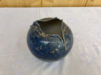 Keramik Vase „Kugel“, blau Bayern - Fürth Vorschau