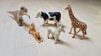 5x Bullyland Tiere: Giraffe, Kuh, Velociraptor, Katze, Pony Niedersachsen - Göttingen Vorschau