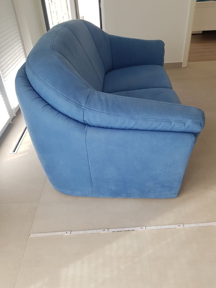 Sofa Sessel Sitzgarnitur blau in Troisdorf
