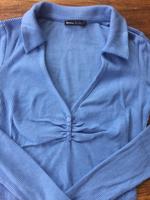 Shirt blau langarm Gr S von Bershka ♥️ Nordrhein-Westfalen - Willich Vorschau