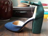 Clarks | High Heel mit Riemen aus Leder | blau/grün | Gr. 38 Berlin - Treptow Vorschau