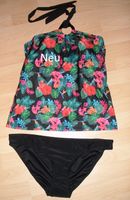 Neckholder-Tankini, schwarz, bunte Blumen,Gr.S,38,Softcups,Neu Hessen - Bad Zwesten Vorschau