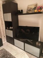 Bestå IKEA Wohnwand schwarzbraun 2xHochschrank 1xTV Bank Baden-Württemberg - Walldorf Vorschau