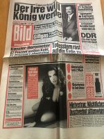 Bildzeitung 18.8.1990 (Ausgabe Dresden ) Dresden - Neustadt Vorschau