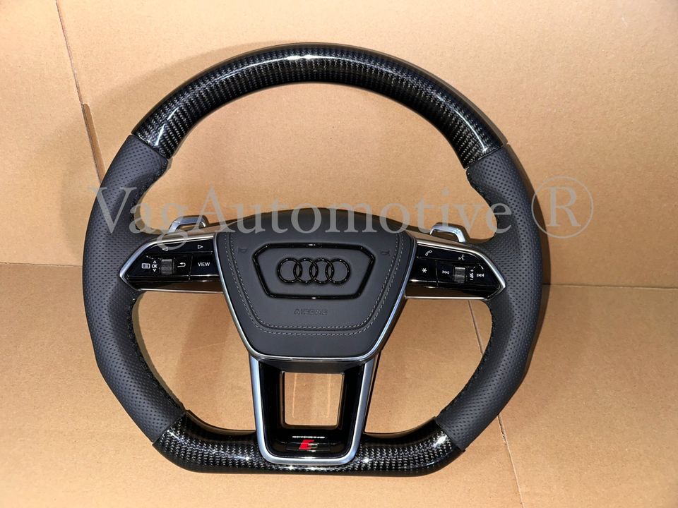 ⭐️ Audi CARBON A6 A7 S6 C8 A4 A5 Q5 Q7 Q8 SQ7 S8 S-Line Lenkrad in Tantow