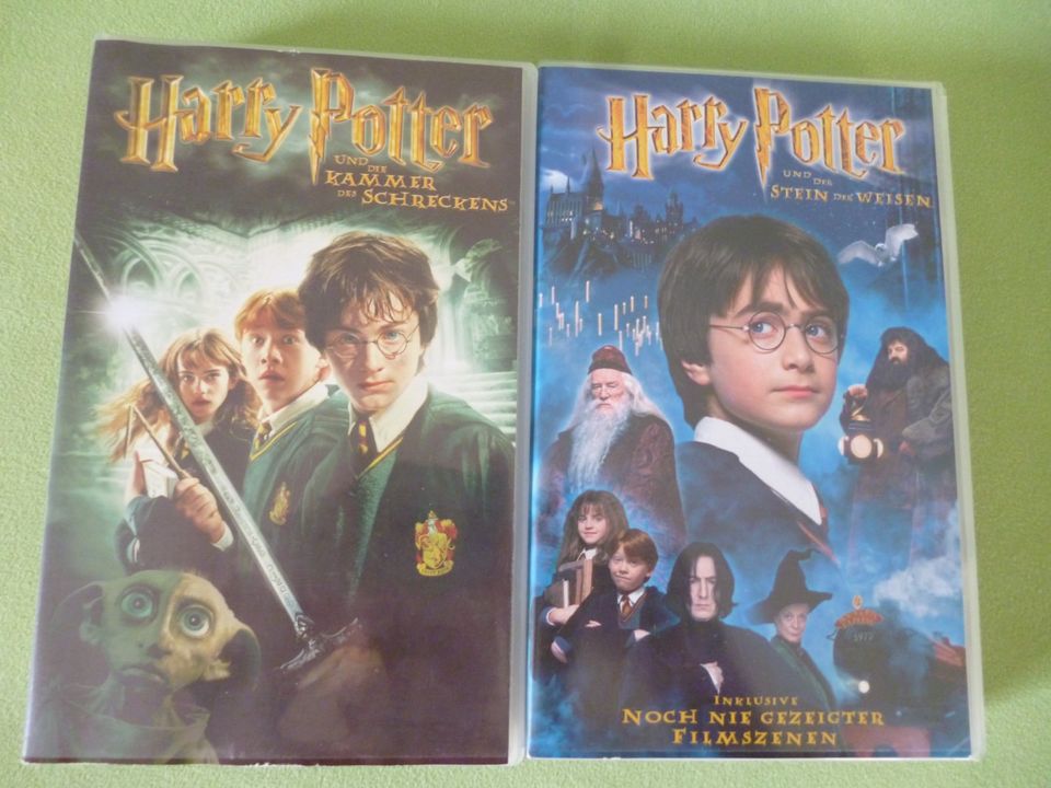 Harry Potter Teil 1 und 2 Videokassette Video Film Phantasie in Großwoltersdorf