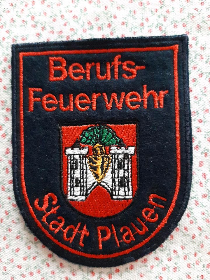 Feuerwehr Ärmelabzeichen BF Stadt Plauen in Gunzenhausen