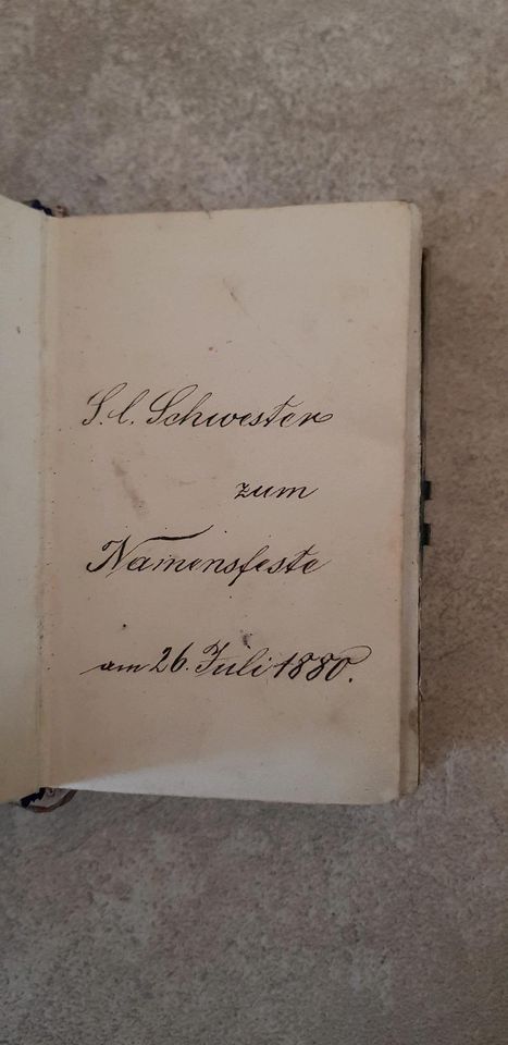 Rarität 1879 Gebet - Andachtsbuch v.1879, Dachbodenfund, rar, in Nieder-Hilbersheim