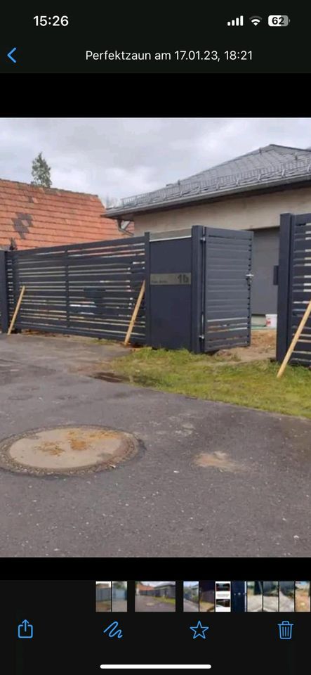 Doppelstabmattenzaun, schmiedezaun, Hoftor, metallzaun schiebetor in Hecklingen