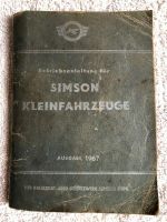 Original Betriebsanleitung für Simson Kleinfahrzeuge Ausgabe 1967 Brandenburg - Ludwigsfelde Vorschau