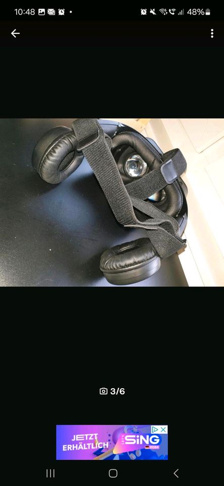 VR Brille Head Set für Smartphone  mit Kopfhörern neuwertig in Satteldorf