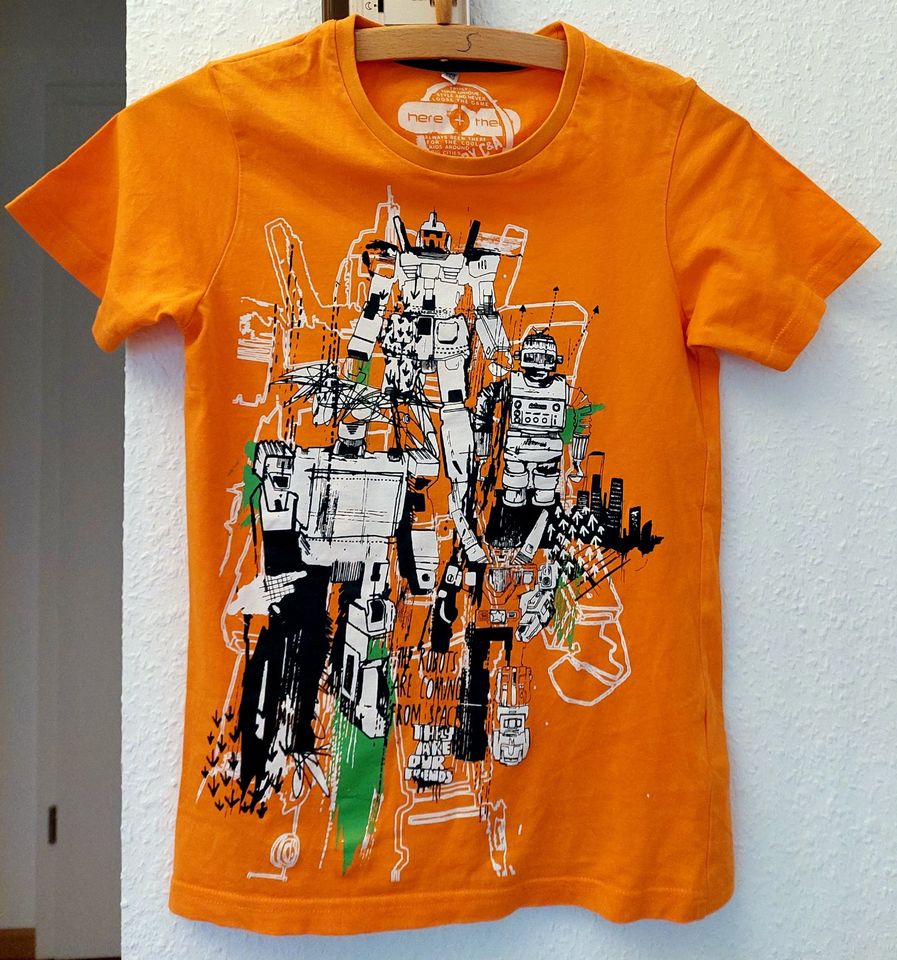 8 Stück verschiedene Shirts Kurzarm Gr. 134/140 in Meerbeck