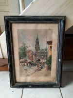 Bild, Motiv "Kreuzkirche"  -  Retro   /  Vintage Bayern - Lülsfeld Vorschau