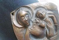 ❤️Altes Bronze Relief Maria mit Jesuskind Madonna & NT❤️ Niedersachsen - Braunschweig Vorschau
