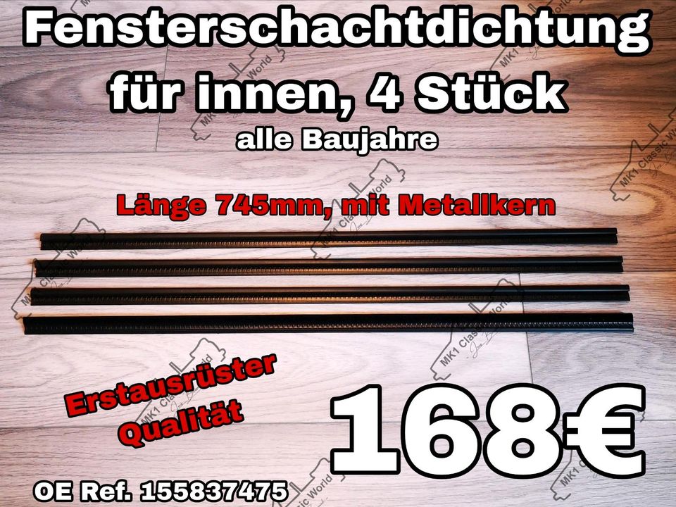 VW Golf 1 Cabrio Fensterschachtleisten *Erstausrüster Qualität * in Hohenhameln