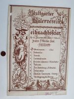 Stuttgarter Malerverein Weihnachtsfeier am 22 Dezember 1889 Baden-Württemberg - Leonberg Vorschau