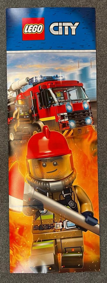 LEGO City Feuerwehr Deko Aufsteller Säule 190x60cm in Dinslaken