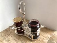 Christofle Marmeladenset Menage Marmelade mit 2 Marmeladenlöffeln Bayern - Kumhausen Vorschau
