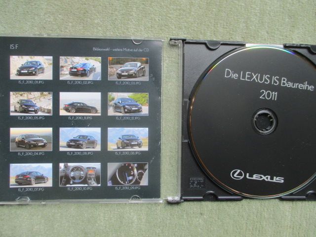 Lexus IS Baureihe Presse CD 2011 Texte & Bilder Rarität in Minden