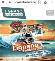 2 Tickets Andreas Gabalier Open Air Beach Party Lignano Bayern - Allersberg Vorschau