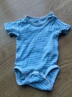 H&M Body weiss hellblau Baby gr. 56 kurzarm streifen München - Ludwigsvorstadt-Isarvorstadt Vorschau