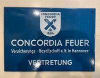 Schild Emaille Concordia Versicherung Niedersachsen - Peine Vorschau