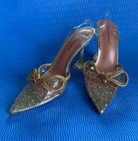 Elegante Schuhe Kunststoff Farbe Gold Größe 41 Kreis Pinneberg - Kölln-Reisiek Vorschau