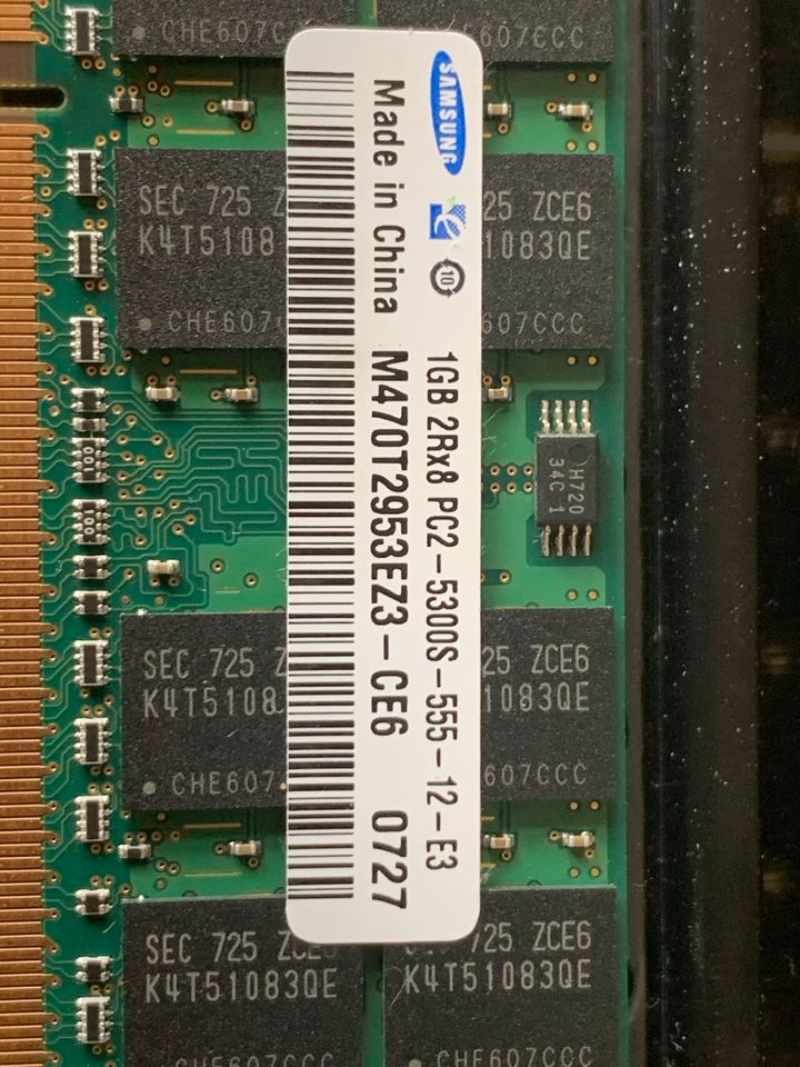RAM Arbeitsspeicher 1GB DDR2 2Rx8 Samsung & CSX in Berlin