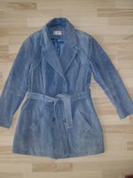 Ledermantel Rick Cardona Gr. 44 hellblau Kurzmantel Longjacke Bayern - Eckental  Vorschau