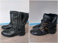 Zara Biker Boots Stiefeletten leder Nieten Lammfell gr 39 Nordrhein-Westfalen - Menden Vorschau