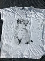 T-Shirt mit Katze 44/46 Nordrhein-Westfalen - Solingen Vorschau