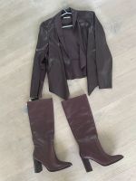 NEUE Stiefel von Mango in Gr. 38 + Jacke in weinrot Frankfurt am Main - Kalbach-Riedberg Vorschau