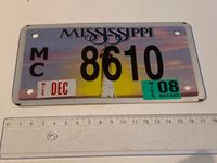 Nummernschild USA Mississippi Motorrad Motorcycle Kr. München - Unterschleißheim Vorschau