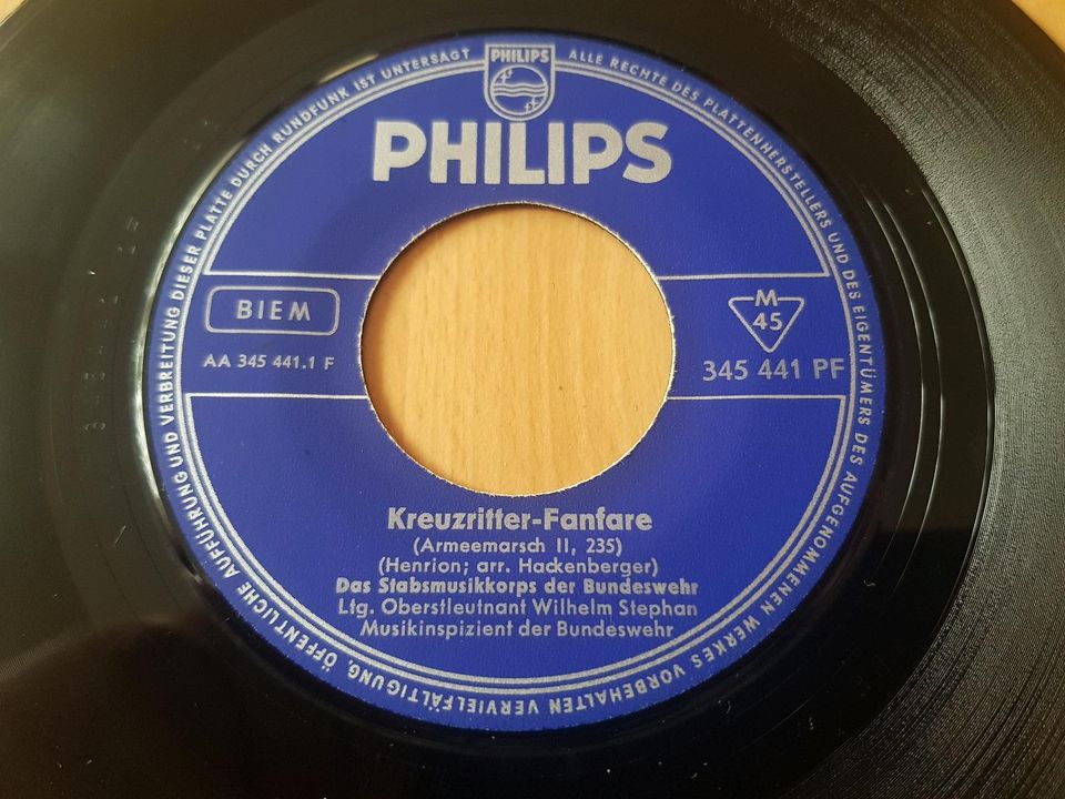 Vinyl Schallplatte Single Wenn Märsche dann Philipps Bundeswehr in Wunstorf