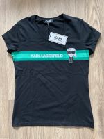Damen Shirt T-Shirt Karl Lagerfeld L schwarz neu mit Etikett Sachsen-Anhalt - Halle Vorschau