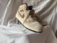 Nike Air Jordan 1 Mid SE – Beige/Cream mit Animal Print Wandsbek - Hamburg Rahlstedt Vorschau