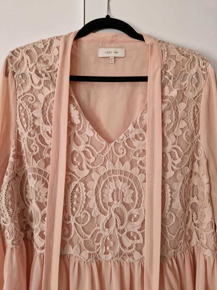 Megatolle Bluse Tunika rose/lachs zart romance 48 in Lamspringe