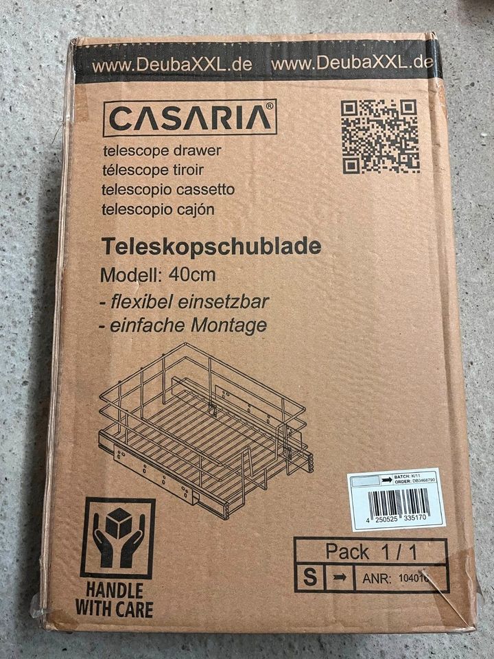 Teleskopschublade ~ Schublade ~ Metallkorb ~ 40 cm ~ NEU in Adelsheim