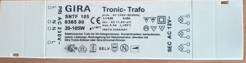 Gira Tronic-Trafo SNTF 105 (5 Stück) in Neuss