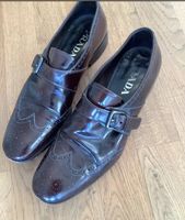 PRADA HERREN SCHNALLEN SCHUHE 42 BRAUN MONKS LEDER  7,5 Düsseldorf - Bilk Vorschau