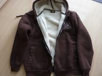 Sweatjacke mit Teddyfell dunkelbraun Größe L Bayern - Hohenlinden Vorschau